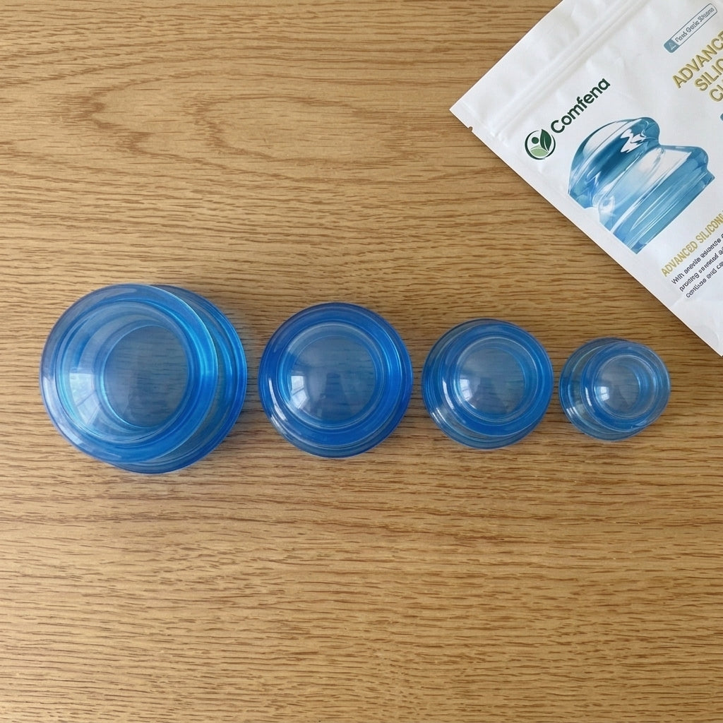 Blue Silicone Suction Cup Set