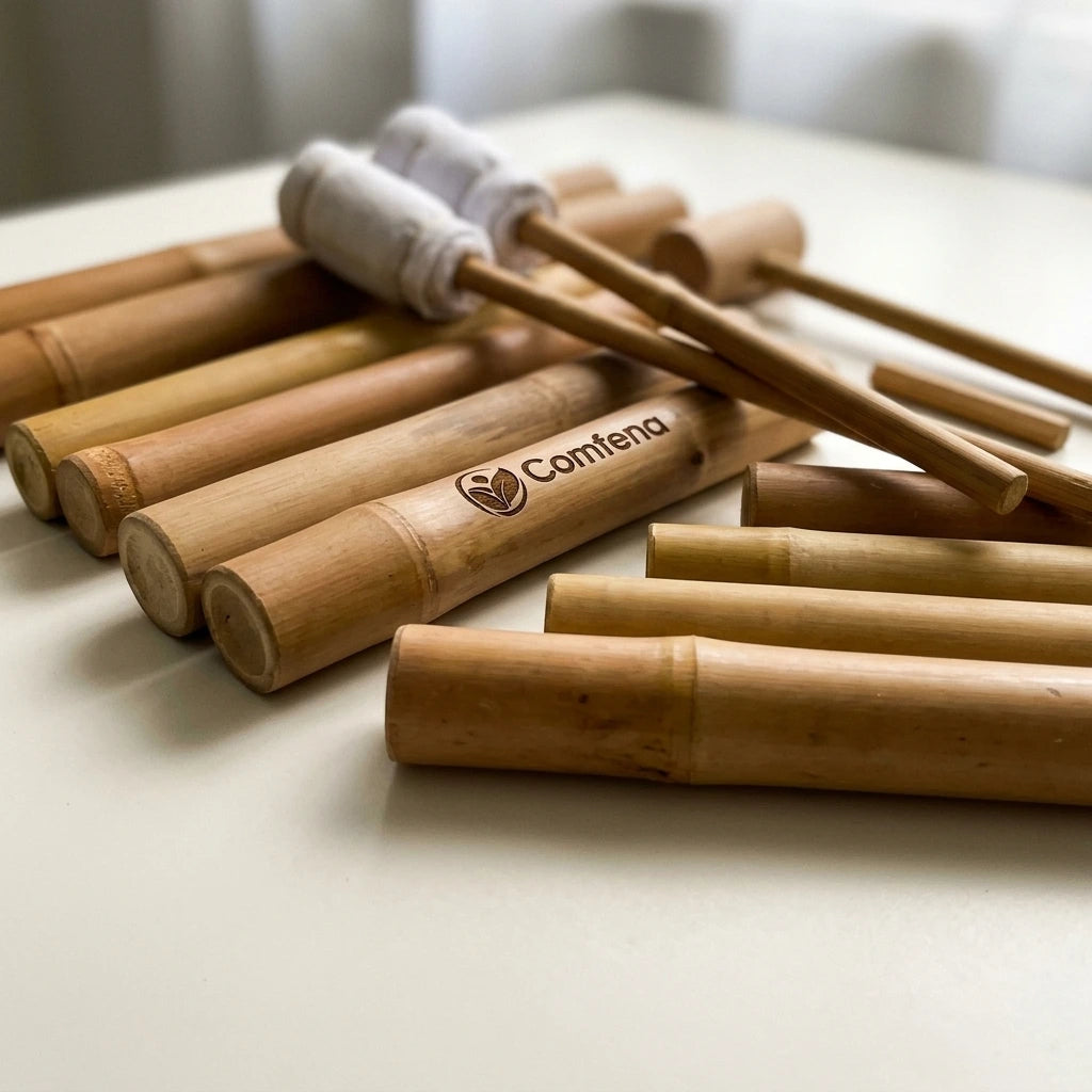 Bamboo Wood Massage Tools — 14-Piece Set