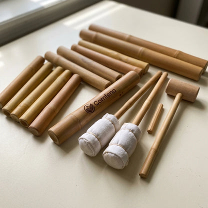 Bamboo Wood Massage Tools — 14-Piece Set