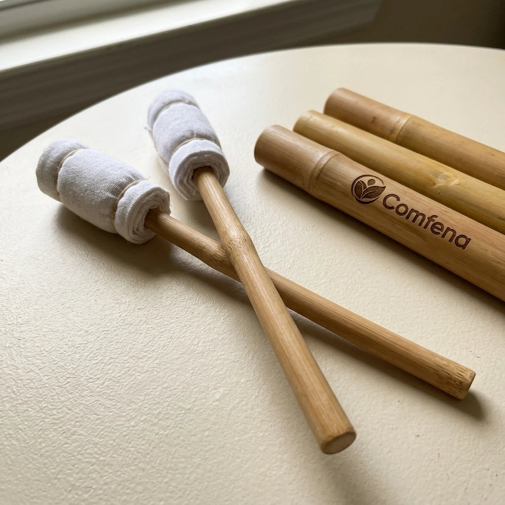 Bamboo Wood Massage Tools — 14-Piece Set